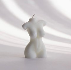 Декоративна свічка Candles SI з соєвого воску в формі жіночого тіла Білий 15 см
