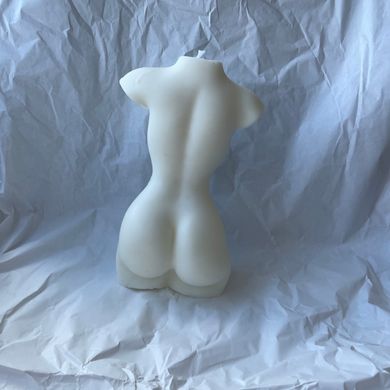 Декоративна свічка Candles SI з соєвого воску в формі жіночого тіла Білий 15 см