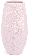Ваза настільна ceramic Астра мереживна 23 см, рожевий перламутр Bona DP41743