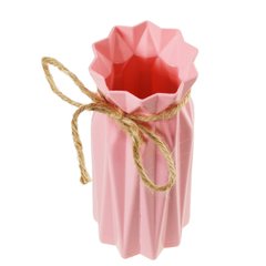 Красива маленька вазочка Supretto інтер'єрна для сухих квітів Рожевий (59270002)