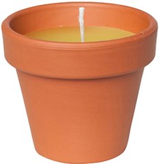 Свічка Candle pot Стандарт 7 х 7 см Жовтий з коричневим (000001341)