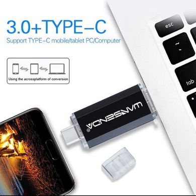 Флеш накопичувач WANSENDA 32Gb Type-C + USB 3.0