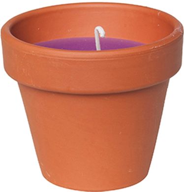 Свічка Candle pot Стандарт 10 x 11 см Коричневий з фіолетовим (000001350)