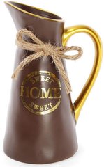 Ваза настільна ceramic Home home 25 см, шоколадний глечик Bona DP41716