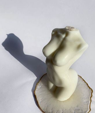 Свічка жіноча силует 15 х 7.8 см White (vol-1003)