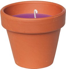 Свічка Candle pot Стандарт 7 х 7 см Коричневий з фіолетовим (000001343)