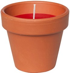 Свічка Candle pot Стандарт 10 х 11 Коричневий з бордовим (000001349)
