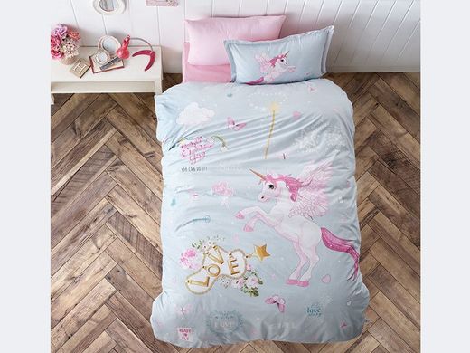 Підліткова постільна білизна Aran Clasy Pegasus Єдиноріг 160x220 см Єдиноріг (1005191)