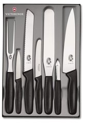 Набір кухонних ножів Victorinox Kitchen Set 7 шт. Чорний (5.1103.7)