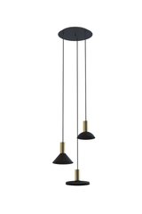 Підвісний світильник Nowodvorski 8030 Hermanos III Black/Solid Brass