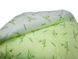 Ковдра Leleka-Textile Бамбук преміум Напівторний 140х205 см Зелений з білим (1005497)