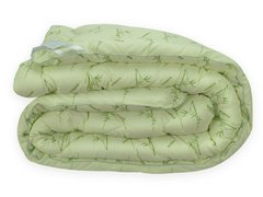 Ковдра Leleka-Textile Бамбук Полуторний 140х205 см Білий із зеленим (1005500)