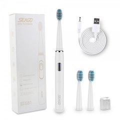 Електрична звукова зубна щітка Seago Sonic SG551 Доросла Біла