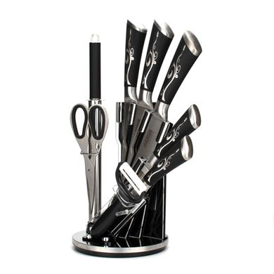 Набір кухонних ножів із підставкою Benson BN-403 9 предметів (D1010050072)