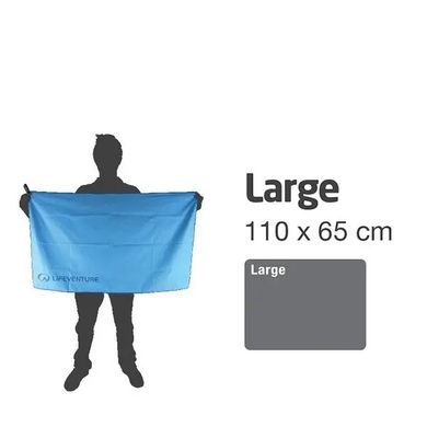 Полотенце Lifeventure Micro Fibre Comfort L 110 x 65 см Синій 63337