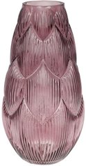 Ваза Ancient Glass Артишок 8.8х17х35см, фіолетове скло Bona DP67887