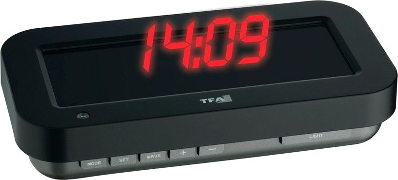 Настільний годинник TFA HoloClock red (60.5009.05)