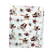 Пеленка детская Українська оселя 80*100 см, (хлопок/фланель), (мишки, пчелки, котики на белом)